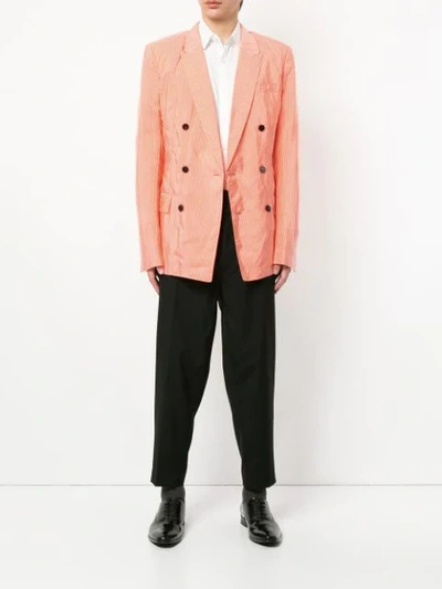 Haider Ackermann Double-breasted Blazer In Yellow