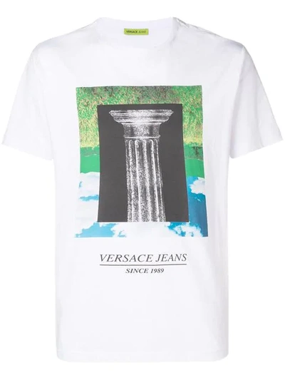 Shop Versace Jeans Photographic Print T In White