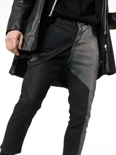 Shop Rick Owens Drkshdw Patch Cropped Jeans In Black