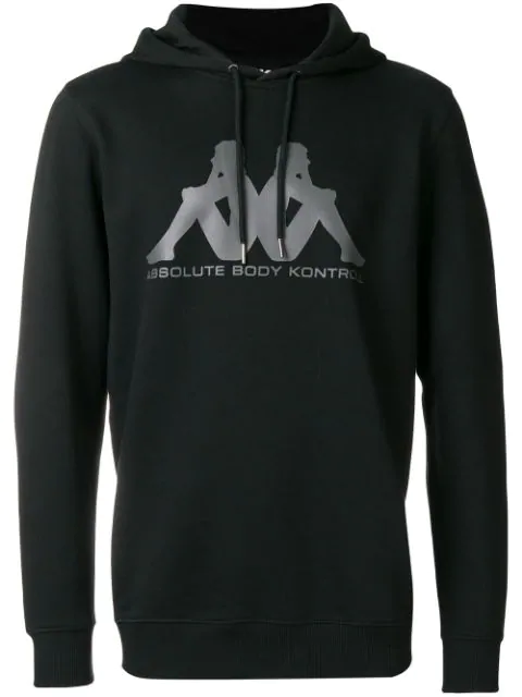 kappa kontroll half print hoodie