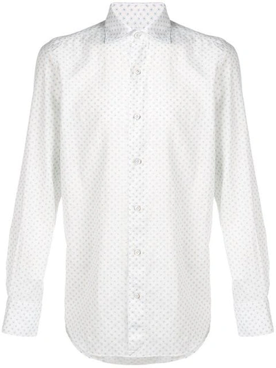 Shop Finamore 1925 Napoli Long Sleeved Shirt In White