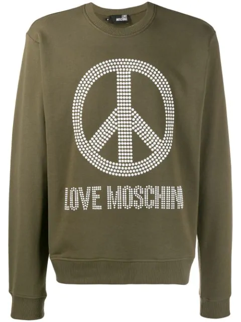 love moschino peace sweatshirt