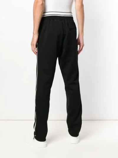 Shop Dolce & Gabbana Logo Track Pants In Black
