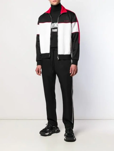 Shop Givenchy Colour Block Track Jacket In White