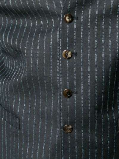 GUCCI LOGO PINSTRIPE WAISTCOAT - 灰色