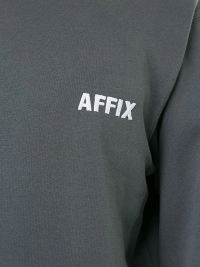 Shop Affix Logo Print Sweatshirt In Grey