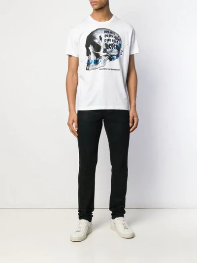 Shop Dsquared2 Skull Graphic T-shirt In White