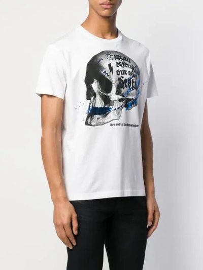 Shop Dsquared2 Skull Graphic T-shirt In White