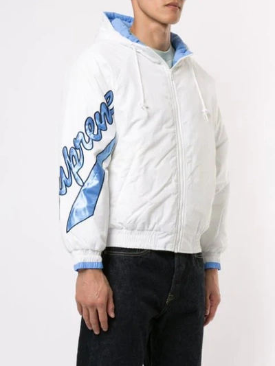 Shop Supreme Sideline Zip-front Jacket In White