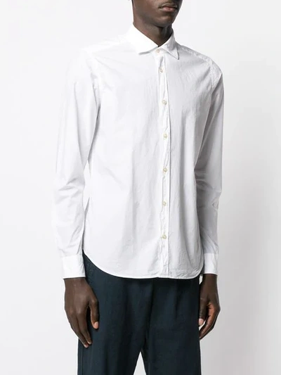Shop Al Duca D'aosta Pointed Collar Shirt In White