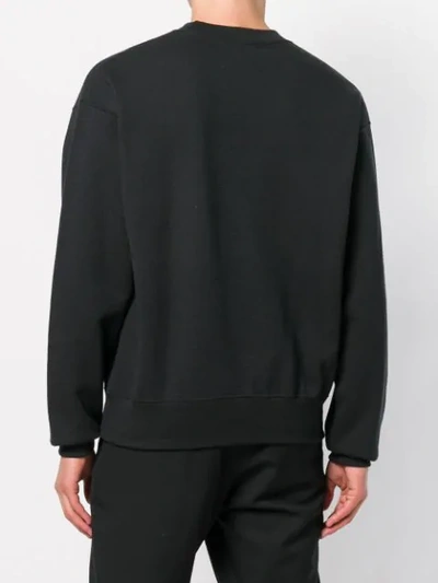 Shop Cedric Charlier Fruit Of The Loom Gradient Sweatshirt In Black