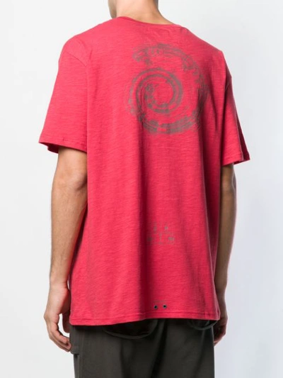 Shop C2h4 Printed Oversized T-shirt - Red