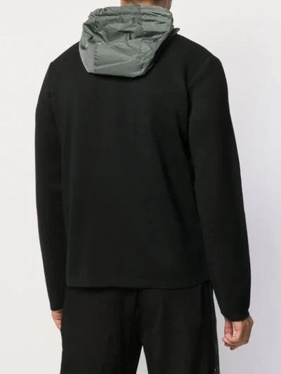 Shop Prada Hooded Jacket In Black
