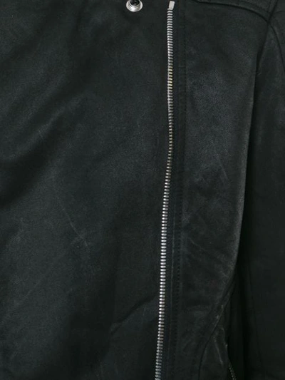 Shop Balmain Biker Jacket In Black