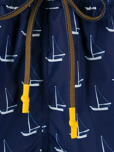 Shop Entre Amis Sailing Boats Swimming Trunks - Blue