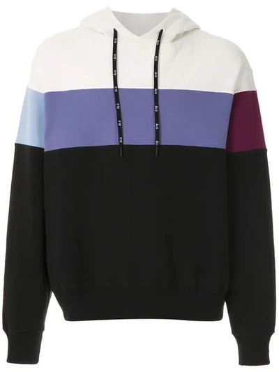 Shop Àlg Colour Block Hoodie - Multicolour