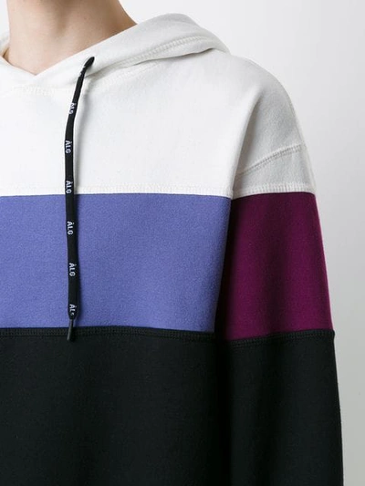 Shop Àlg Colour Block Hoodie - Multicolour