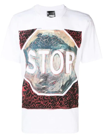 Shop Perks And Mini Stop Print T-shirt In White