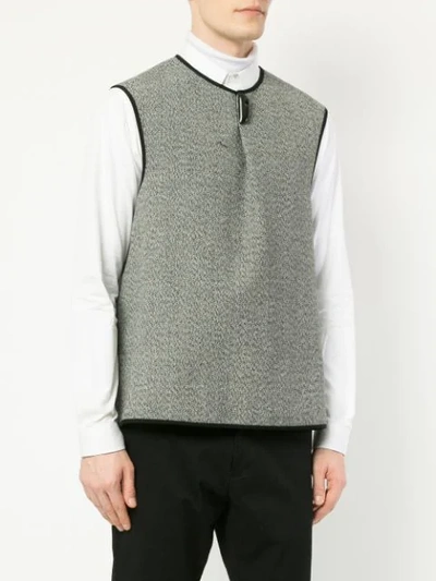 Shop Namacheko Contrast Trim Sweater Vest - Black