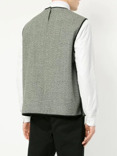 Shop Namacheko Contrast Trim Sweater Vest - Black