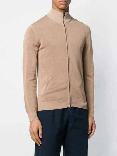 Shop Altea Zipped Sweatshirt In Neutrals