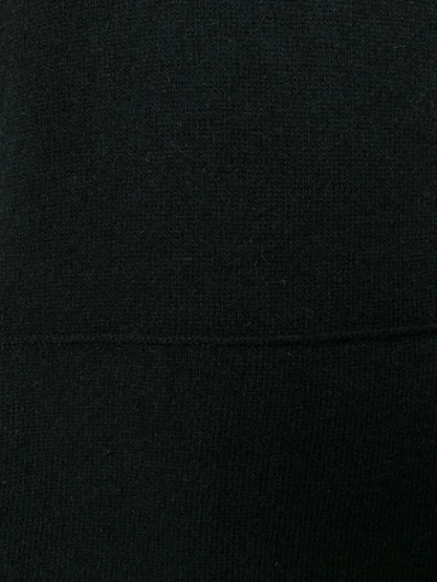 Shop Andrea Ya'aqov Oversized Crew Neck Sweater - Black