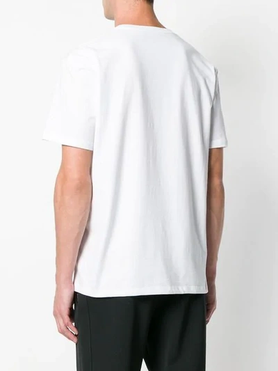 Shop Raf Simons Chest Print T-shirt In White