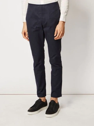 Shop 08sircus Tapered Chinos In Blue