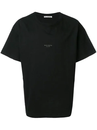 Shop Acne Studios Garment Dyed T-shirt In Black