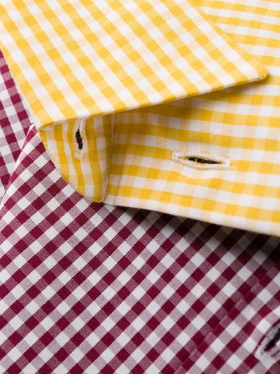 Shop N°21 Gingham Shirt In Yellow