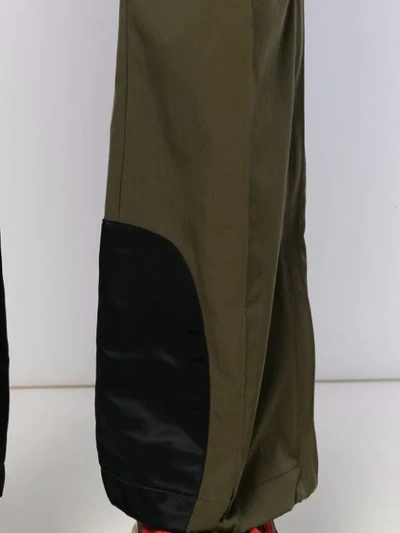 Shop Acne Studios Straight Leg Ski Trousers In Green