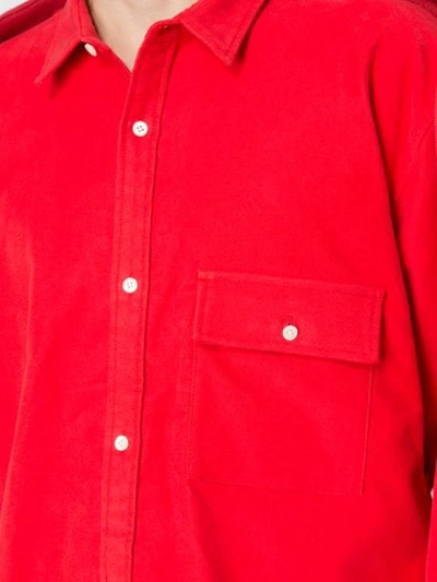 Shop Miharayasuhiro Maison Mihara Yasuhiro Hooded Shirt - Red