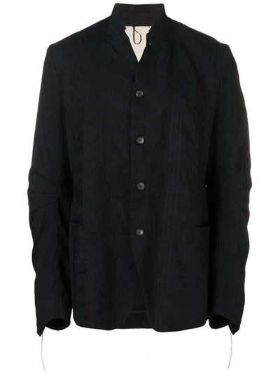 Shop Masnada Jacquard Stripe Jacket In Black
