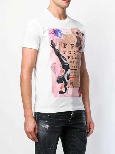 Shop Dsquared2 T-shirt Mit Print In White