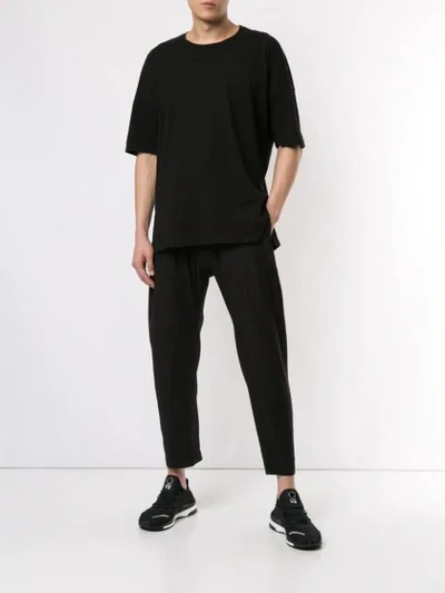 Shop Attachment Pinstriped Tapered Trousers In 934