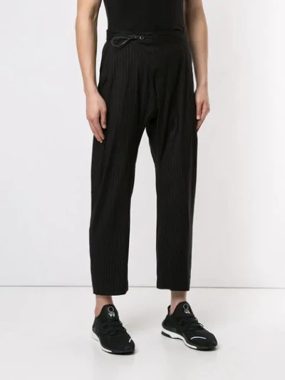 Shop Attachment Pinstriped Tapered Trousers In 934