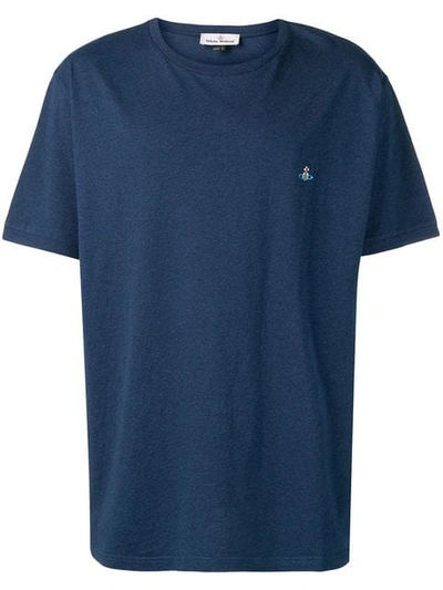 Shop Vivienne Westwood Boxy Fit Logo T In Blue