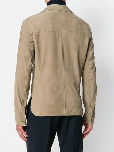 Shop Kired Button Shirt Jacket In 04 Nude