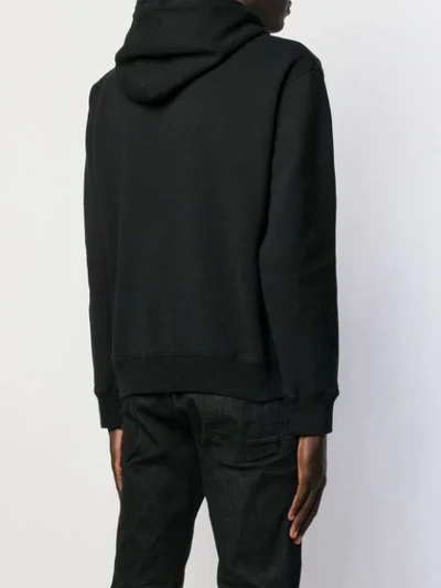 Shop Dsquared2 Graphic Hoodie In Black