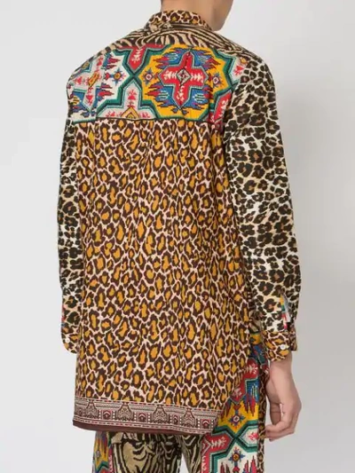 Shop Pierre-louis Mascia Mixed-print Shirt In Multicolour