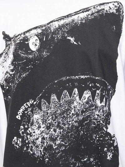 Shop Domrebel Shark Print T In White