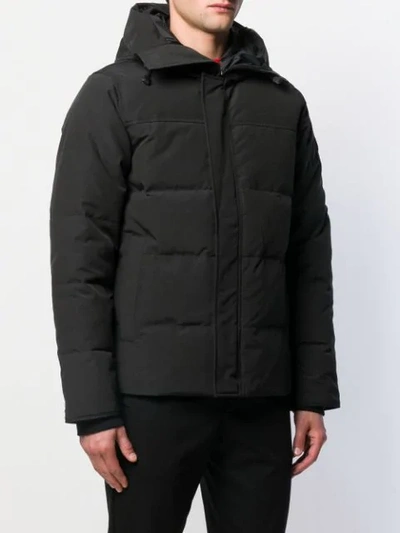 Shop Canada Goose Parka Coat In Black