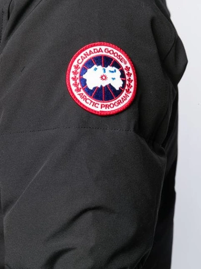 Shop Canada Goose Parka Coat In Black