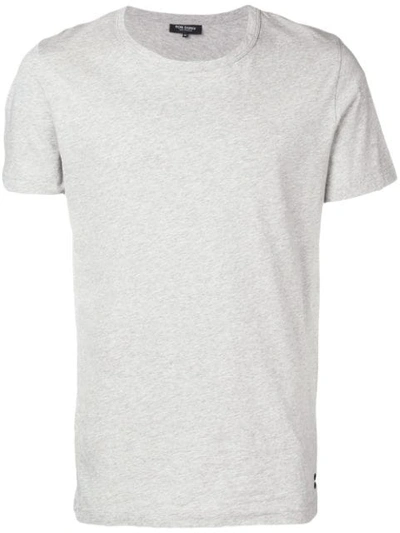 Shop Ron Dorff T-shirt Mit Ösen In Grey