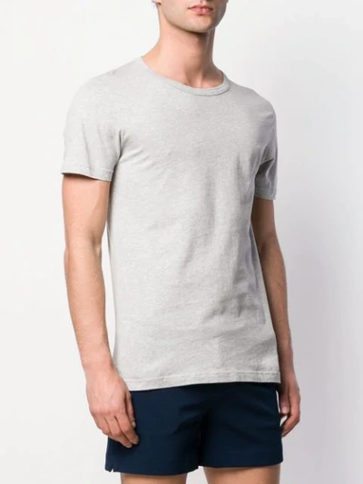 Shop Ron Dorff T-shirt Mit Ösen In Grey