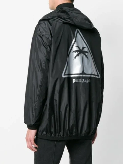 Shop Palm Angels Palm Icon Windbreaker In Black