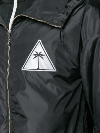 Shop Palm Angels Palm Icon Windbreaker In Black