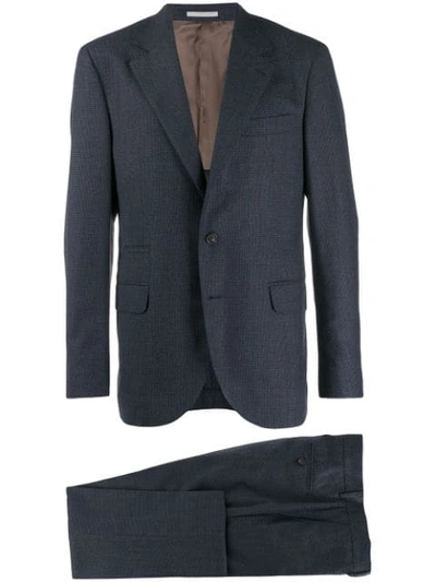 Shop Brunello Cucinelli Two Piece Suit In Blue