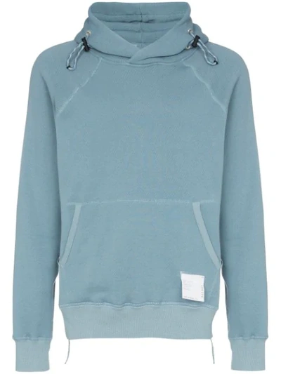 Shop Satisfy Cotton Hooded Sweatshirt - Blue