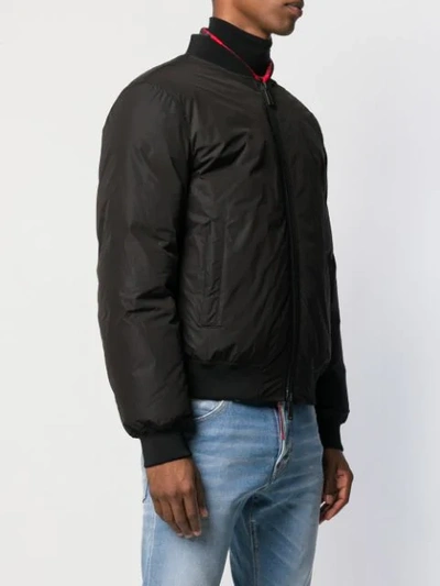 Shop Dsquared2 Icon Padded Bomber Jacket In Black